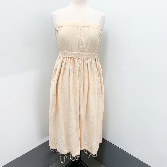 Urban Outfitters Linen Blend Raw Hem Dress - Picture 2 of 11